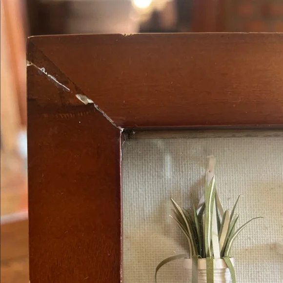 Houseplant Quill Paper Art in Shadow Box Frame - Picture 9 of 9